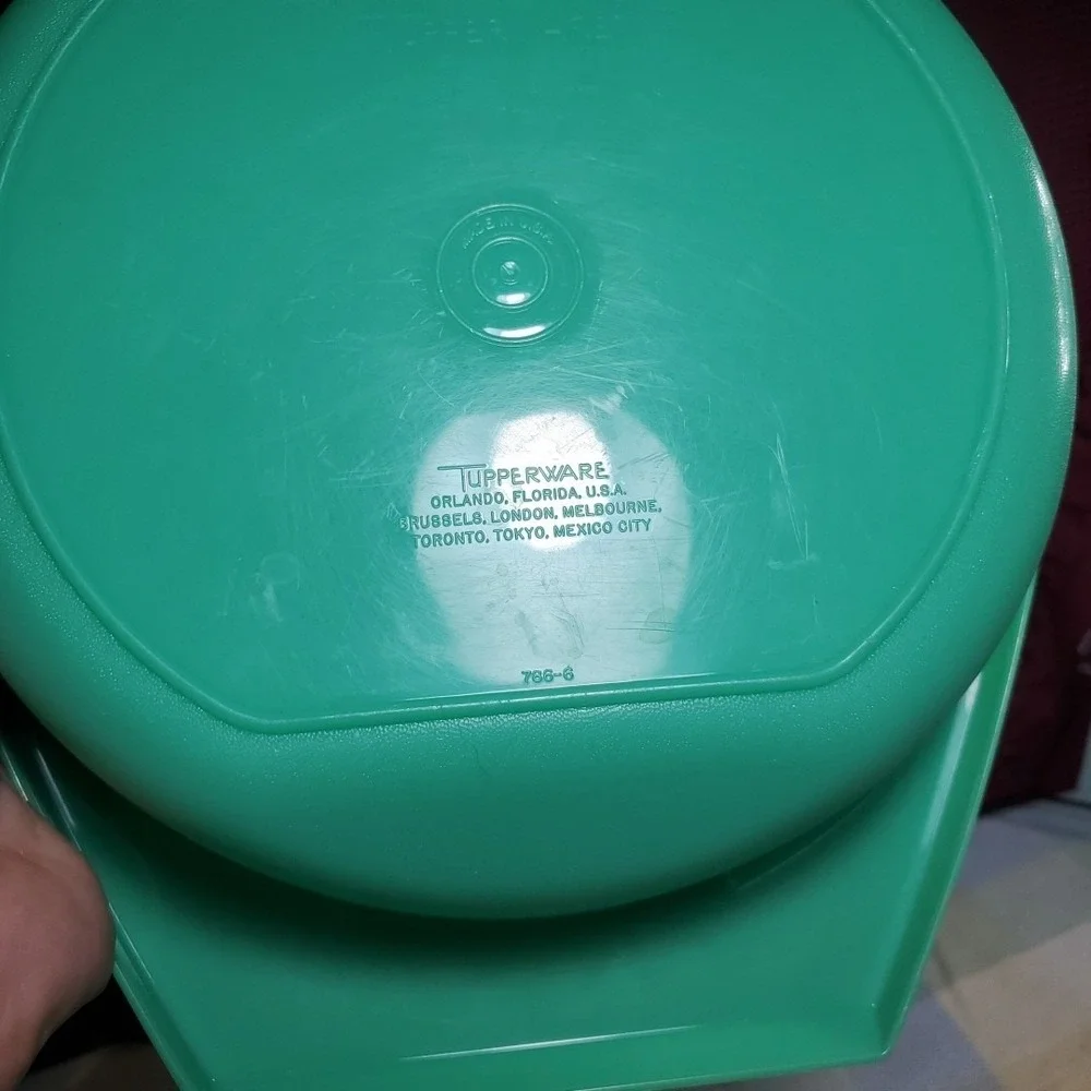 Tupperware 786-6 Vintage Grater Slicer Bowl Set Seafoam Green Kitchen‎ Retro USA